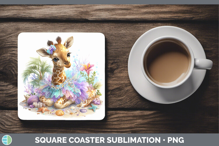 GorgeousSafari Beach Square Coaster design.