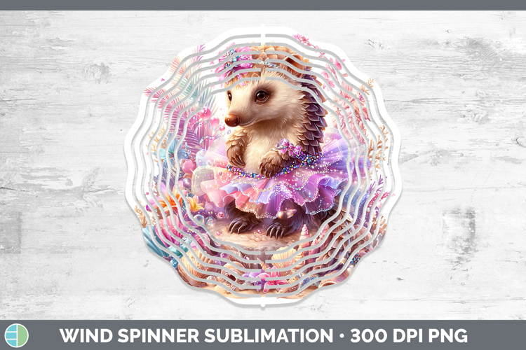 Safari Beach Pangolin Wind Spinner Sublimation Spinner Desig
