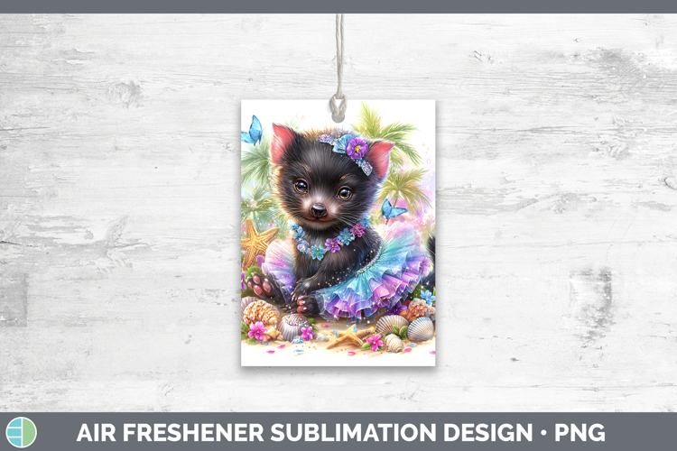 Safari Beach Tasmanian Devil Air Freshener Sublimation Car F