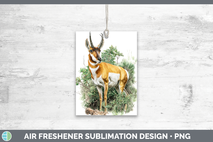 Antelope Safari Botanicals Air Freshener Sublimation Design