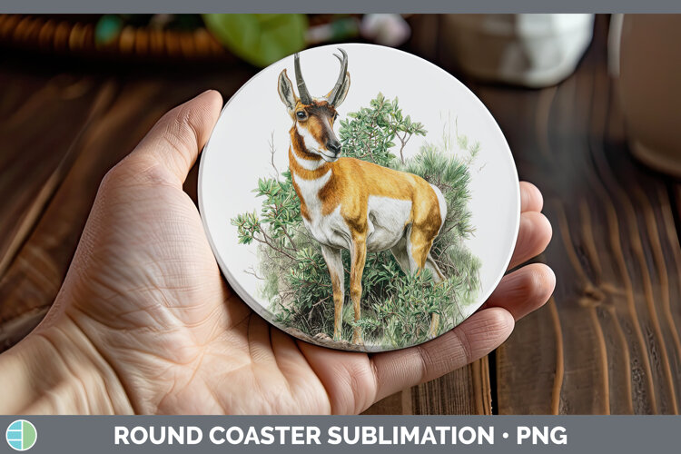 GorgeousSafari Botanicals Round Coaster design.