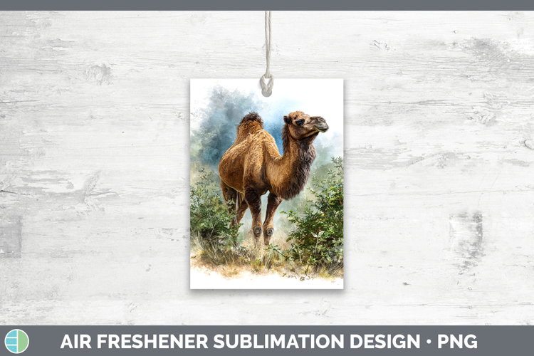Camel Safari Botanicals Air Freshener Sublimation Design
