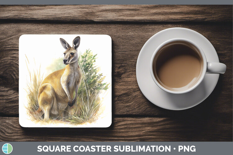 GorgeousSafari Botanicals Square Coaster design.