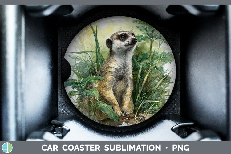 GorgeousSafari Botanicals Car Coaster design.