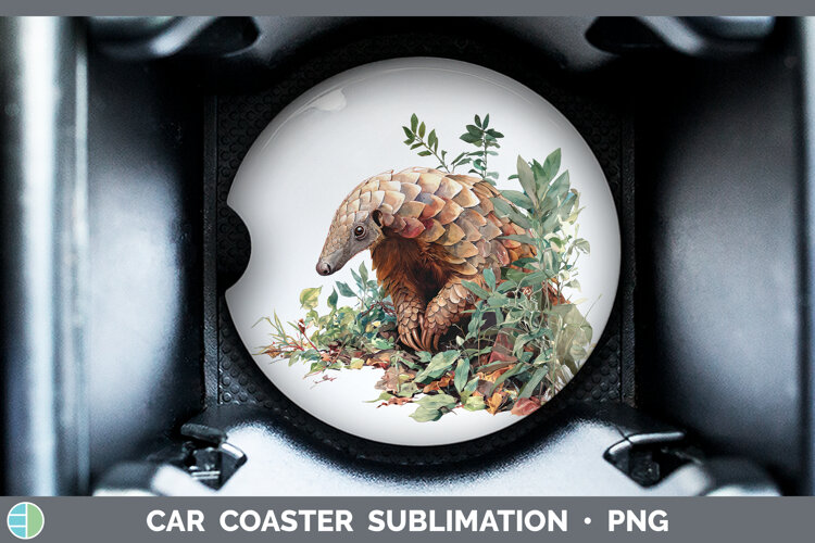 GorgeousSafari Botanicals Car Coaster design.