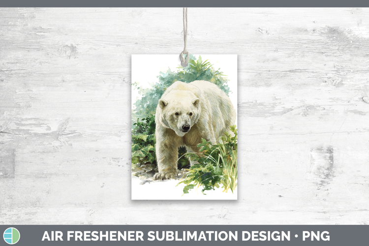 Polar Bear Safari Botanicals Air Freshener Sublimation Desig