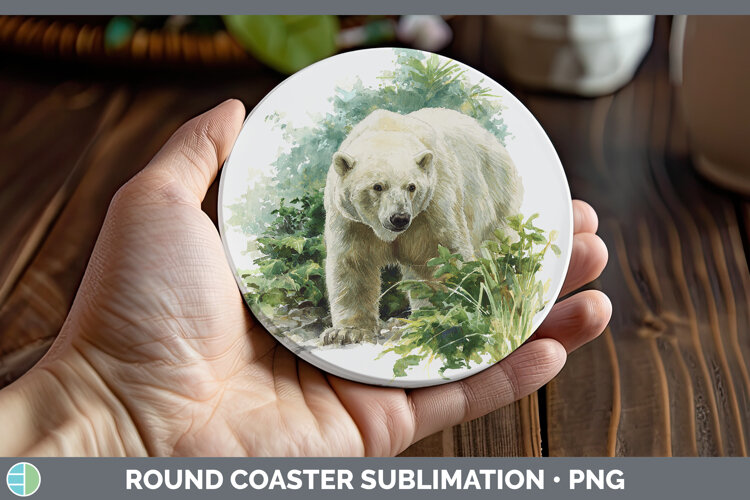 GorgeousSafari Botanicals Round Coaster design.