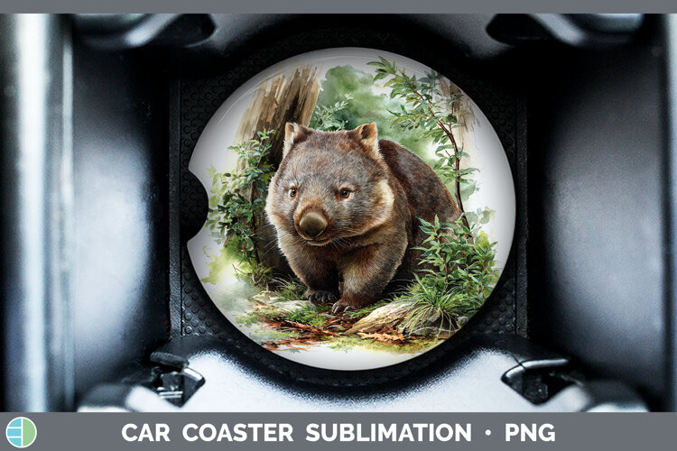 GorgeousSafari Botanicals Car Coaster design.