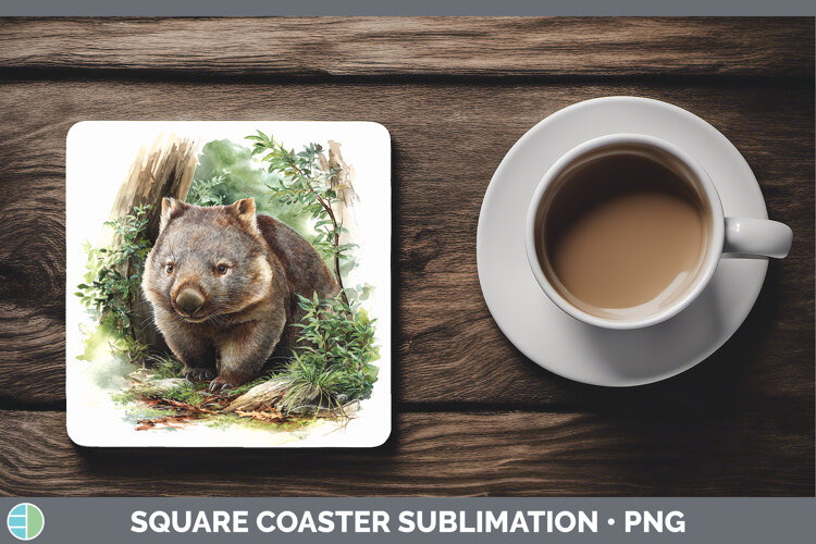 GorgeousSafari Botanicals Square Coaster design.