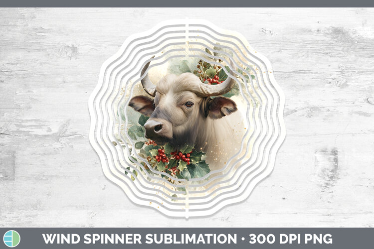 GorgeousSafari Christmas Botanicals Wind Spinner design.