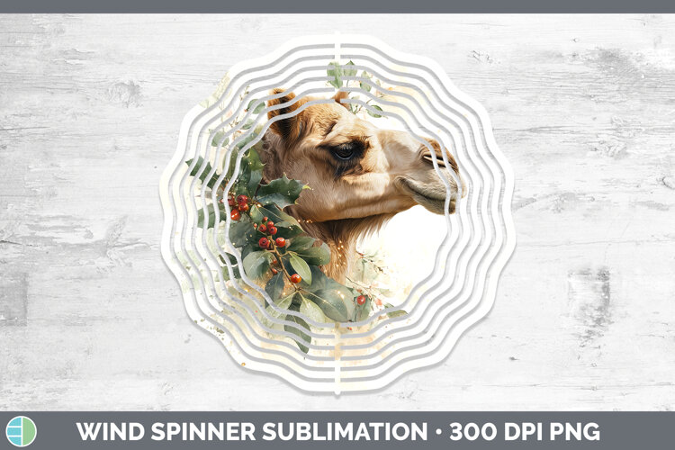 GorgeousSafari Christmas Botanicals Wind Spinner design.