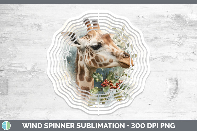 GorgeousSafari Christmas Botanicals Wind Spinner design.