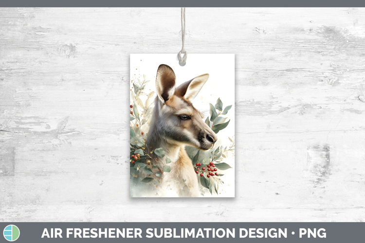Kangaroo Safari Christmas Botanicals Air Freshener Sublimati