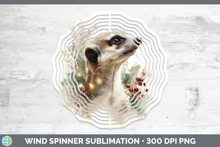 GorgeousSafari Christmas Botanicals Wind Spinner design.