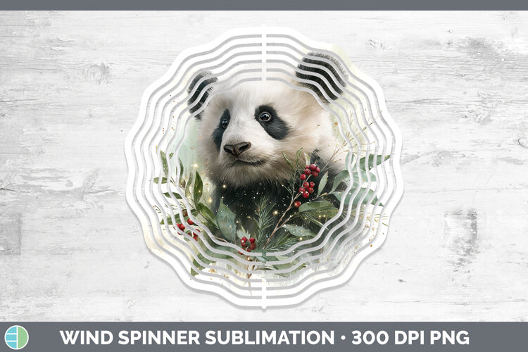 GorgeousSafari Christmas Botanicals Wind Spinner design.