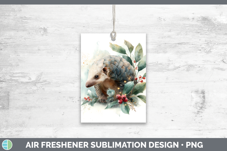 Pangolin Safari Christmas Botanicals Air Freshener Sublimati