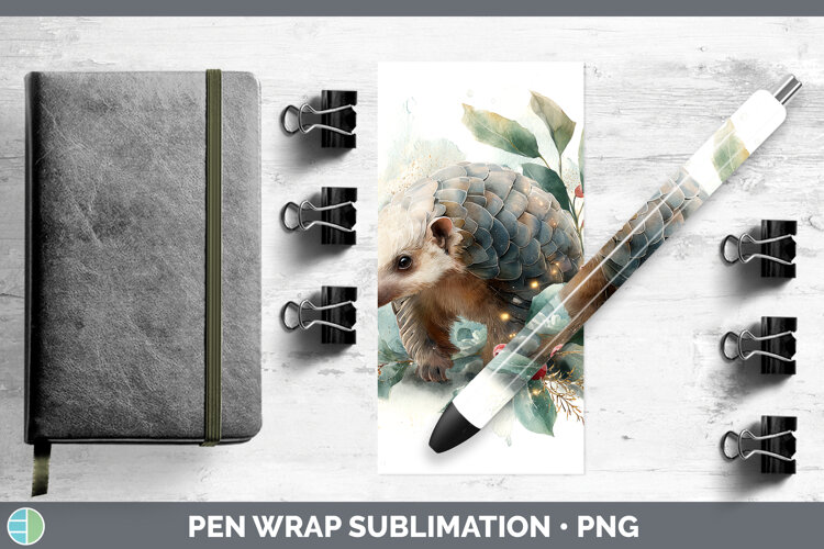 GorgeousSafari Christmas Botanicals Pen Wrap design.