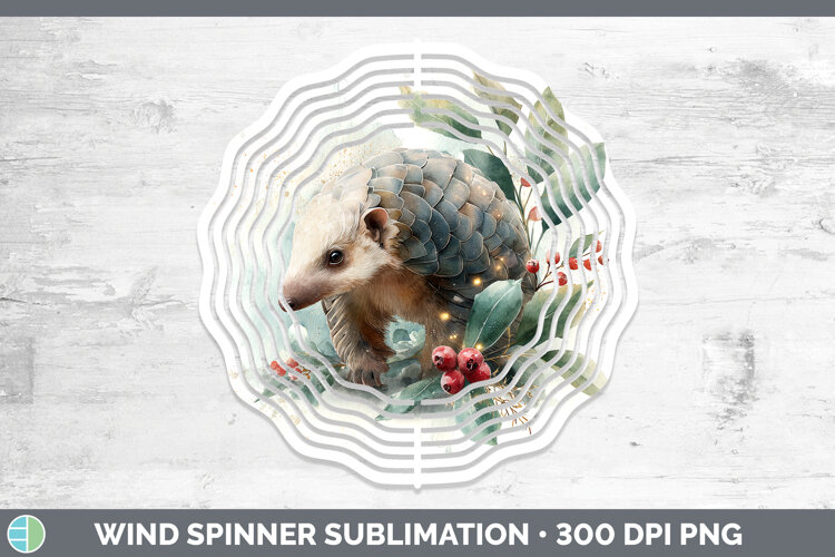 GorgeousSafari Christmas Botanicals Wind Spinner design.