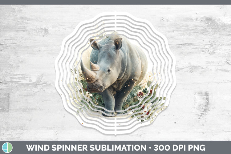 GorgeousSafari Christmas Botanicals Wind Spinner design.