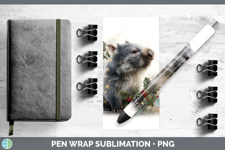GorgeousSafari Christmas Botanicals Pen Wrap design.