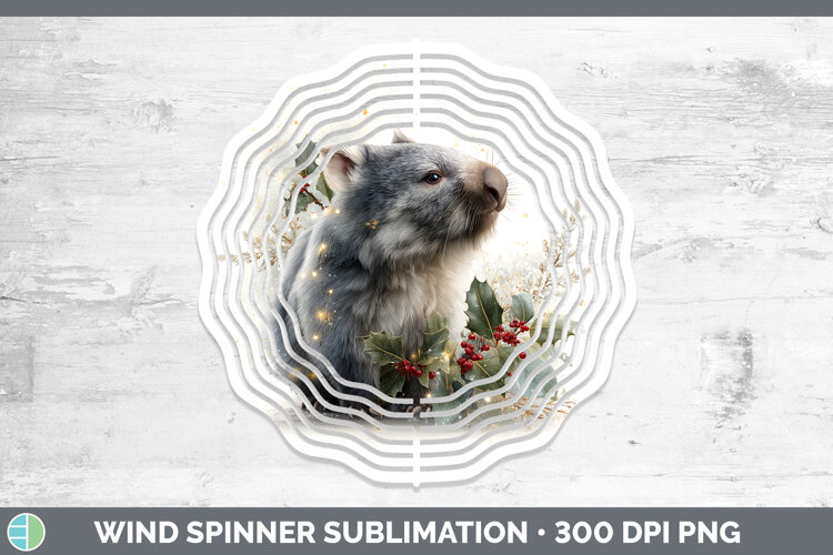 GorgeousSafari Christmas Botanicals Wind Spinner design.