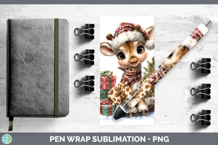 GorgeousSafari Christmas Santa Pen Wrap design.