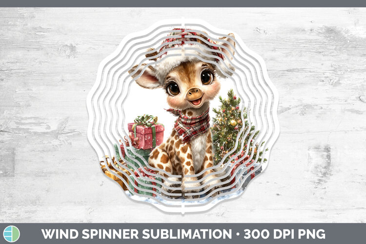GorgeousSafari Christmas Santa Wind Spinner design.