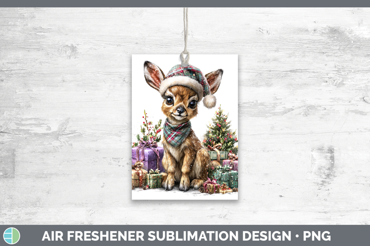 Safari Christmas Santa Impala Air Freshener Sublimation Car