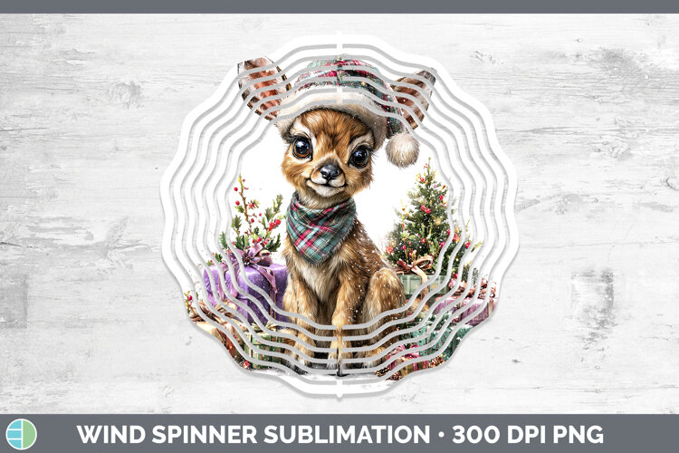 GorgeousSafari Christmas Santa Wind Spinner design.