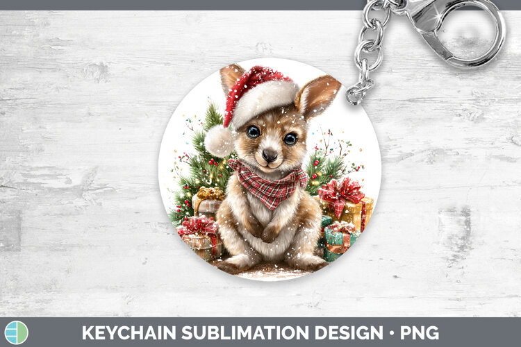 GorgeousSafari Christmas Santa Keychain design.