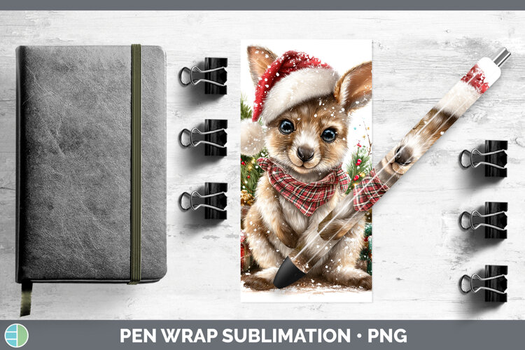GorgeousSafari Christmas Santa Pen Wrap design.
