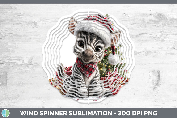 GorgeousSafari Christmas Santa Wind Spinner design.