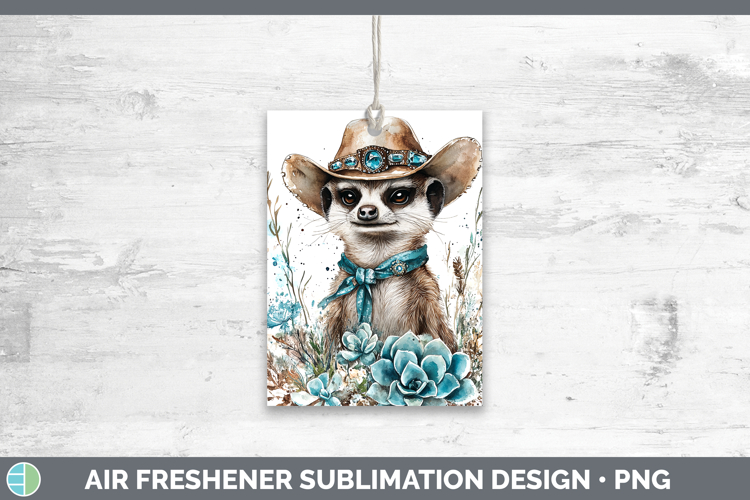 Safari Country Western Meerkat Air Freshener Sublimation Car
