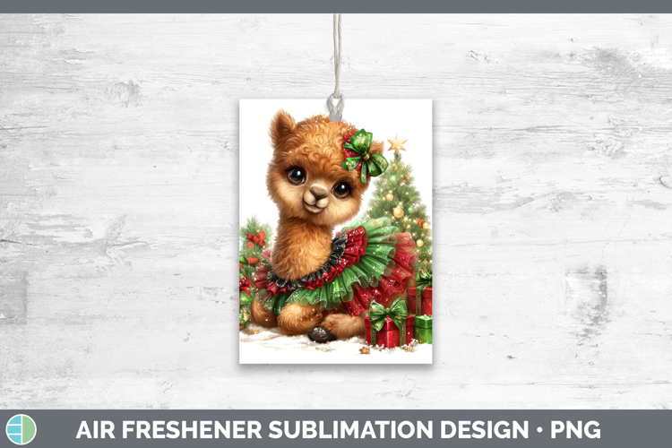Safari Cute Christmas Camel Air Freshener Sublimation Car Fr