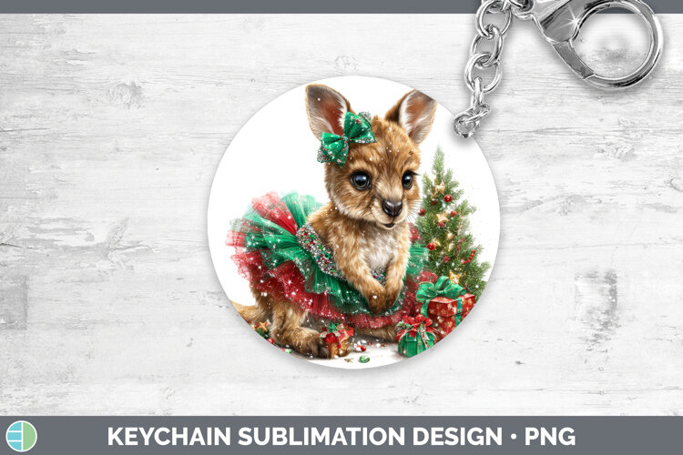 GorgeousSafari Cute Christmas Keychain design.
