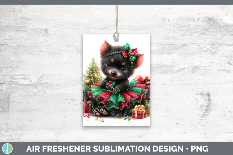 Safari Cute Christmas Tasmanian Devil Air Freshener Sublimat