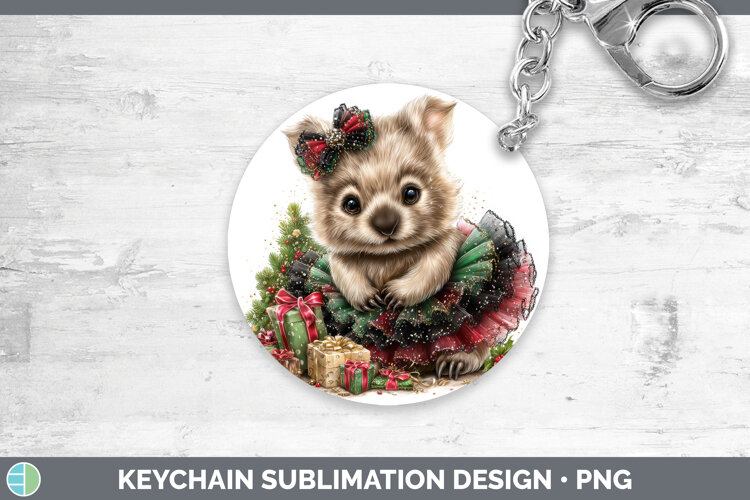 GorgeousSafari Cute Christmas Keychain design.