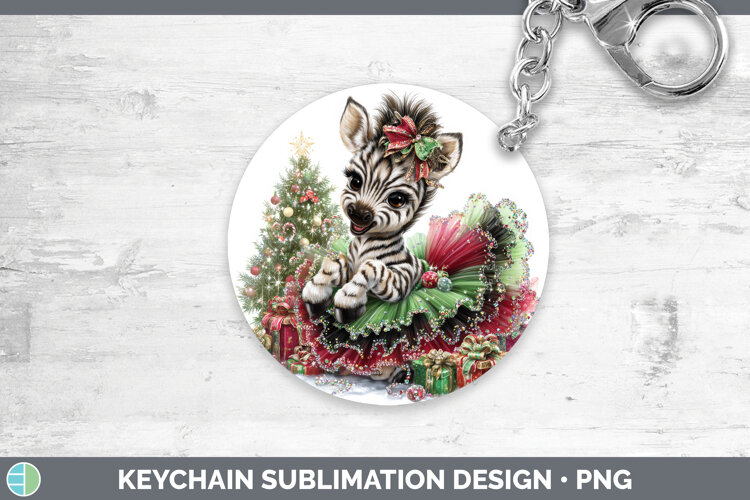 GorgeousSafari Cute Christmas Keychain design.