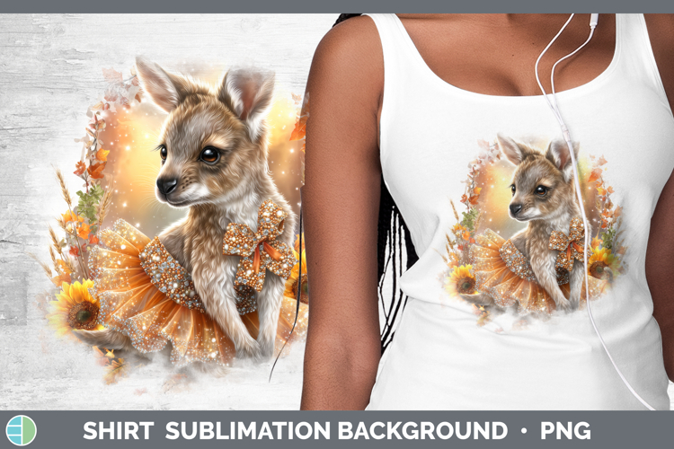 Kangaroo Safari Cute Thanksgiving Shirt Sublimation Design