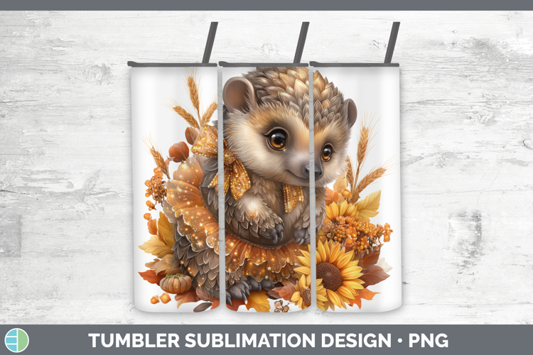 Pangolin Safari Cute Thanksgiving Tumbler Sublimation Design