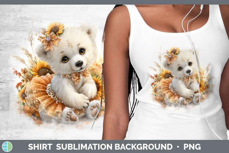 Polar Bear Safari Cute Thanksgiving Shirt Sublimation Design