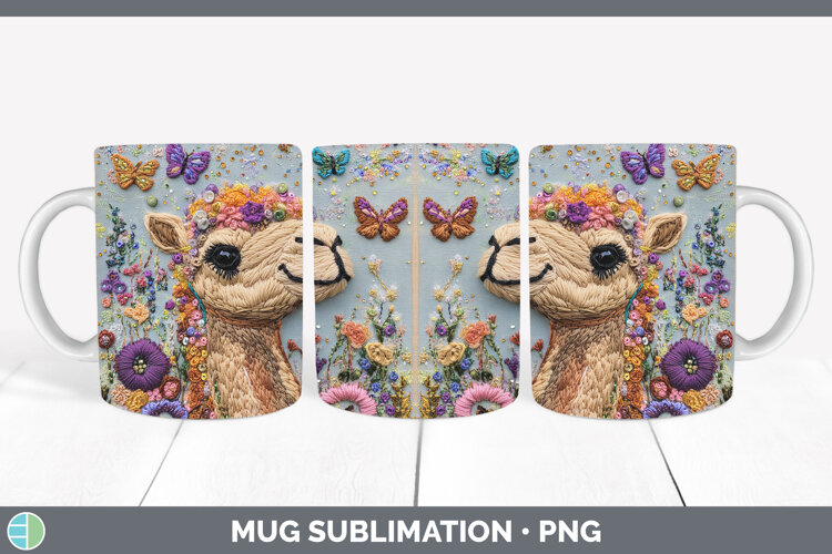 GorgeousSafari Embroider Mug Wrap design.