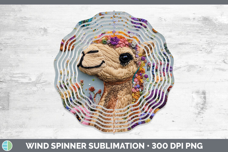 GorgeousSafari Embroider Wind Spinner design.