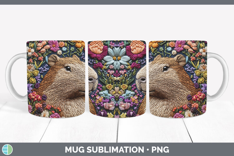 GorgeousSafari Embroider Mug Wrap design.