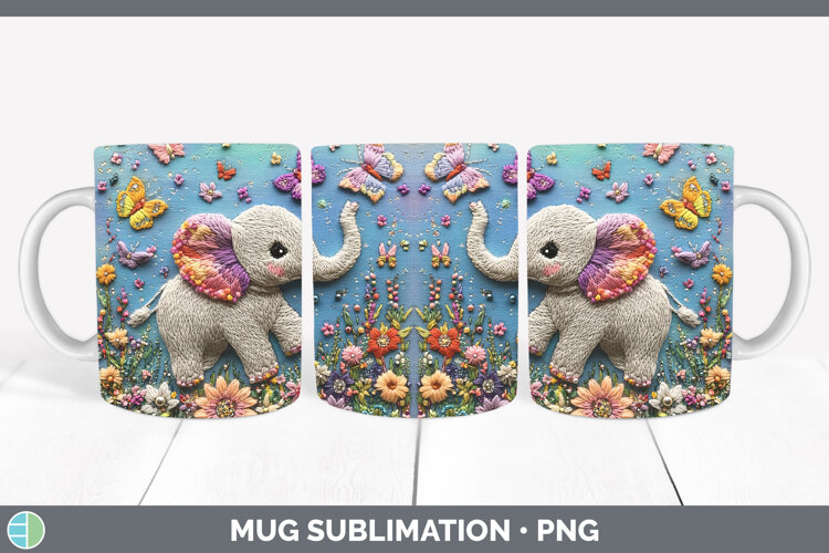 GorgeousSafari Embroider Mug Wrap design.