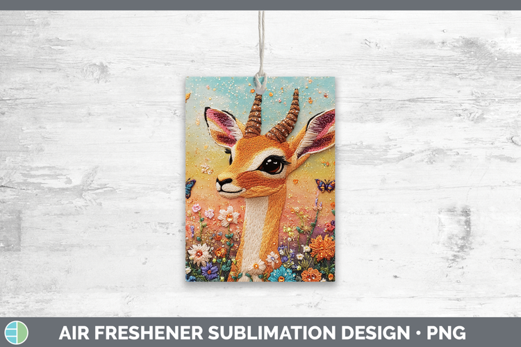 Safari Embroider Impala Air Freshener Sublimation Car Freshe