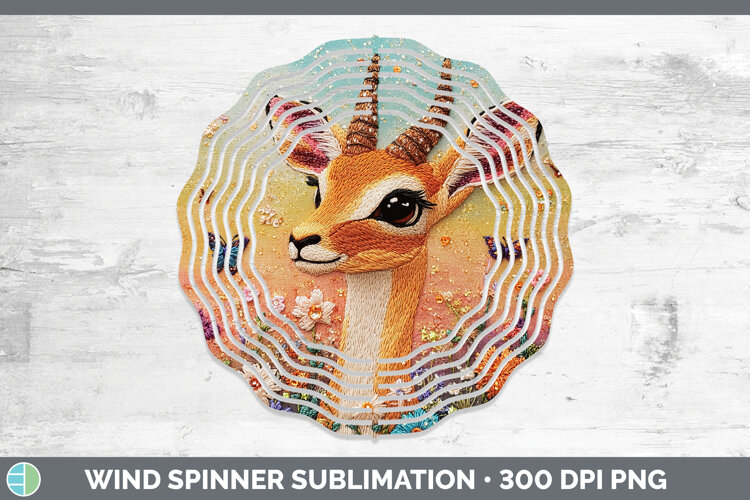 GorgeousSafari Embroider Wind Spinner design.