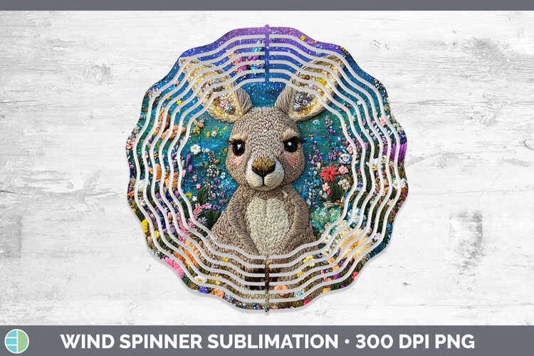 GorgeousSafari Embroider Wind Spinner design.