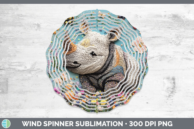 GorgeousSafari Embroider Wind Spinner design.