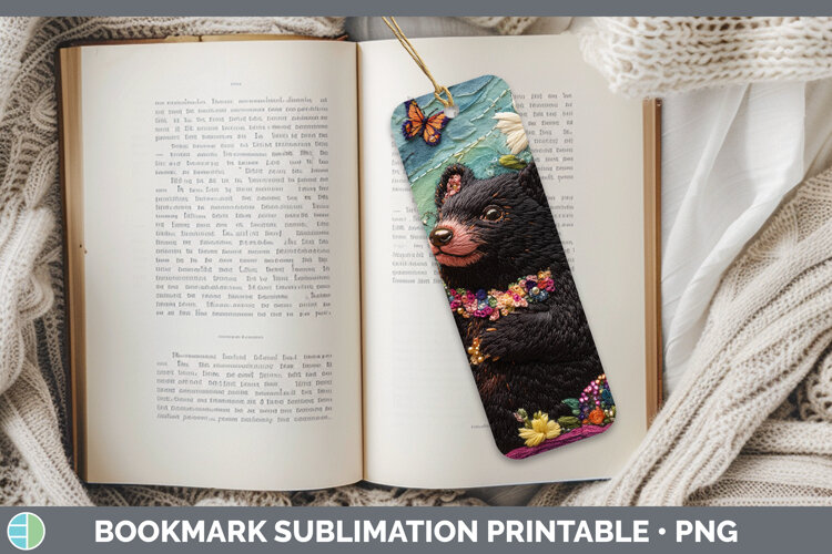 GorgeousSafari Embroider Bookmark design.